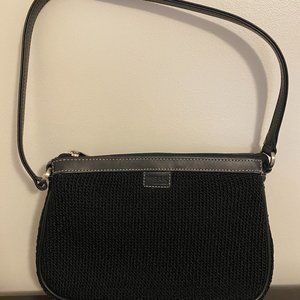 The Sak Black Crochet Elliott Lucca Mini Bag